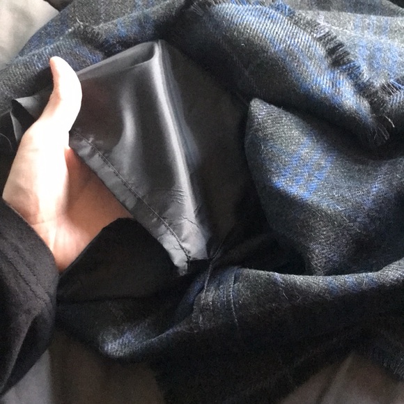 Harve Benard 100% wool A-line dark grey and blue Size 6 skirt Brand new - Picture 9 of 11